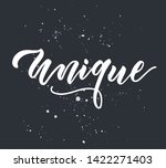 unique brush lettering design.... | Shutterstock .eps vector #1422271403