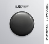 blank black glossy badge or... | Shutterstock .eps vector #1059990083