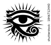 The Eye Of Horus With Rays Of...