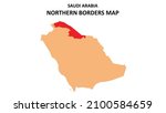 northern borders map... | Shutterstock .eps vector #2100584659