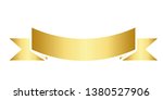 golden ribbon vector. | Shutterstock .eps vector #1380527906