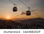 Sarajevo cable car to Trebević mountain and sunset 