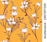 floral seamless pattern... | Shutterstock .eps vector #1007397250