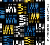 love letter and typo design... | Shutterstock .eps vector #1805389486
