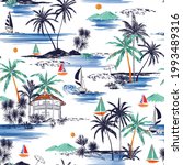 artistic seamless summer island ... | Shutterstock .eps vector #1993489316