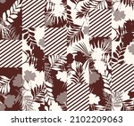 modern silhouette tropical... | Shutterstock .eps vector #2102209063