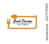 modern food logo design... | Shutterstock .eps vector #1017779353