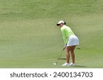 Small photo of Malaysia, Kuala Lumpur : December 13, 2023 - Actions of Denmark Golfer, Emily Kristine Pedersen during Maybank-LPGA Championship in Kuala Lumpur.