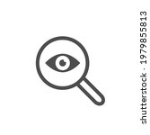 magnifying glass with eye... | Shutterstock .eps vector #1979855813