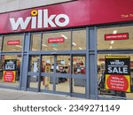 Small photo of Swansea, UK: August 18, 2023: Wilko Hardware Store. Wilkinson Hardware Stores Ltd, wilko Ltd and wilko.com Ltd are all going into administration unless a buyer can be found.