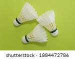 badminton shuttlecock on green... | Shutterstock . vector #1884472786