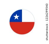 chile flag. chile circle flag. | Shutterstock .eps vector #1226299540