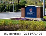 Small photo of Lynchburg, Virginia - April 22, 2022: Liberty University is a private Evangelical university founded by Jerry Falwell Sr. and Elmer L. Towns in 1971.