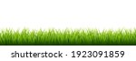 green grass border set on white ... | Shutterstock .eps vector #1923091859