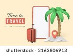 time to travel promo banner... | Shutterstock .eps vector #2163806913