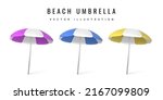 Realistic 3d Beatch Umbrella...