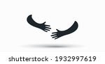 hands hugged over white vector... | Shutterstock .eps vector #1932997619