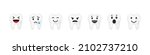 teeth set with emoji smile | Shutterstock .eps vector #2102737210