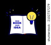 open book with lightbulb over it | Shutterstock .eps vector #2102737279