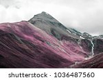 Beautiful mountains and landscape in the alps switzerland in color infrared