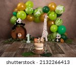 Fantastic safari themed birthday. Birthday ideas for kids. Animal party. Birthday celebration. Baby's first year photoshoot.