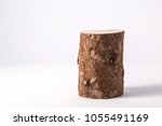 Wood Log Isolated On A White...