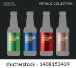 metallic gold  silver  bronze... | Shutterstock .eps vector #1408153439