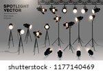 spotlights realistic... | Shutterstock .eps vector #1177140469