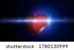 illustration of a human heart... | Shutterstock . vector #1780130999