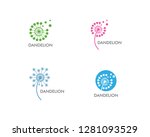 Dandelion Flower Logo Vector...