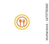 fork and spoon restaurant logo... | Shutterstock .eps vector #1675750360