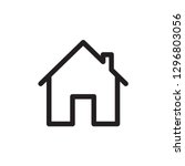 house icon in trendy flat style ... | Shutterstock .eps vector #1296803056