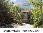 Small photo of House in Palea Peritheia, an abandoned village on the Greek island Corfu.