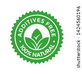 additives free vector logo... | Shutterstock .eps vector #1424560196