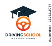 driving school vector logo... | Shutterstock .eps vector #1826215799