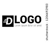 letter d logo concept | Shutterstock .eps vector #1206692983