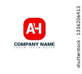 letter ah logo concept.... | Shutterstock .eps vector #1336206413