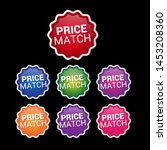 price match   glossy labels or... | Shutterstock .eps vector #1453208360