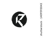 vector abstract letter r logo.... | Shutterstock .eps vector #1409593043
