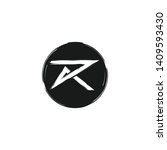 vector abstract letter r logo.... | Shutterstock .eps vector #1409593430