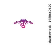 modern abstract tech logo... | Shutterstock .eps vector #1458660620