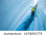 Ice Climber Lowered Into Narrow ...