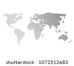 world map gray | Shutterstock .eps vector #1072512683