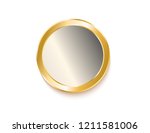gold sticker isolated grey | Shutterstock .eps vector #1211581006