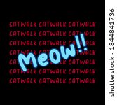 meow catwalk stripe abstract... | Shutterstock .eps vector #1844841736