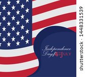 usa independence day graphic... | Shutterstock .eps vector #1448331539