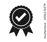 approved certified icon.... | Shutterstock .eps vector #1056176579