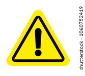 attention sign icon. warning... | Shutterstock .eps vector #1060752419