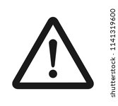 danger sign. the attention icon.... | Shutterstock .eps vector #1141319600