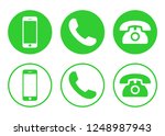 phone icon vector. call icon... | Shutterstock .eps vector #1248987943